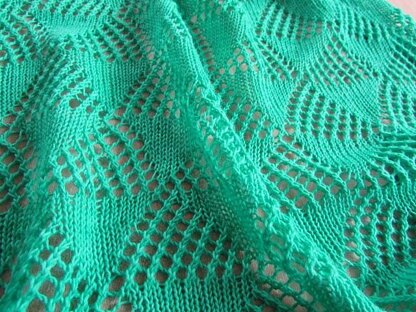 Triangulated Shift Lace Wrap