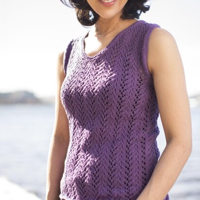 Summertime Lace Tank in Cascade Yarns Sarasota - DK610 - Downloadable PDF - knitting pattern