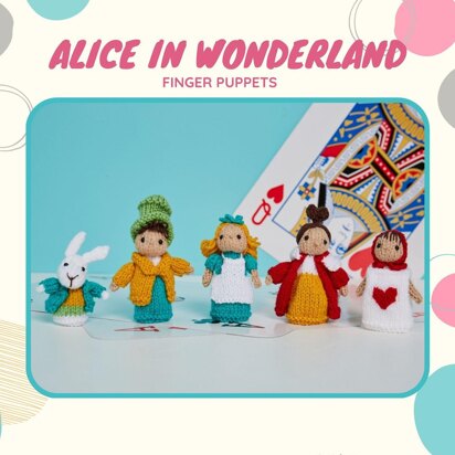 Alice in Wonderland Finger Puppets