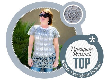 Peasant Style Pineapple Lace Top