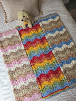 Gentle Ripples Bobble Baby Blanket