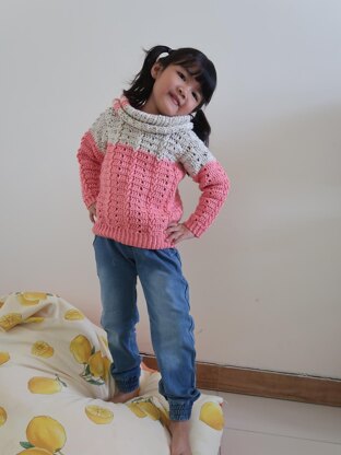 Kiddie Victorian Easy Cowl Sweater