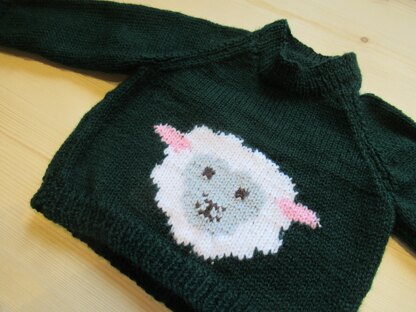 Baby Sheep Motif Jumper