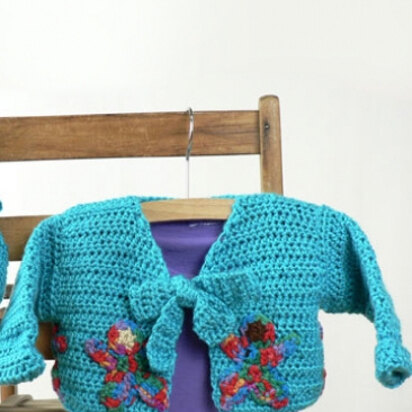 Around The World Baby Cardigan and Hat in Caron Simply Soft and Simply Soft Brites - Downloadable PDF