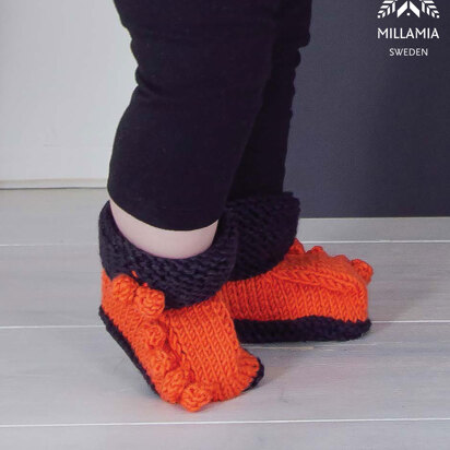 "Hampus Bootees" - Booties Knitting Pattern in MillaMia Naturally Soft Aran