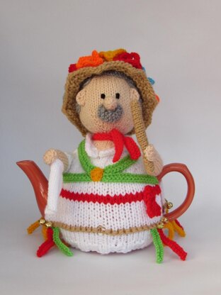 Morris Dancer Tea Cosy Knitting Pattern
