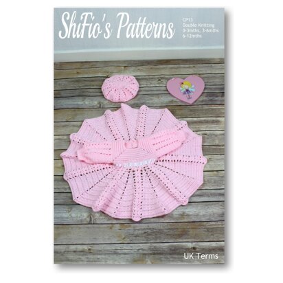 Crochet Pattern baby dress & hat #13