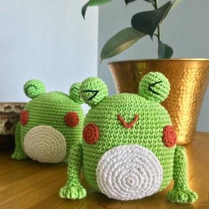 Diego the amigurumi frog