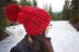 Knit Fishtail Slouch Beanie