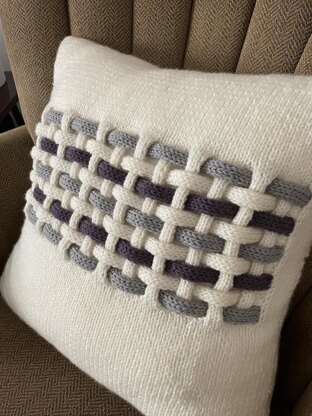 Warp and Weft Woven Pillow