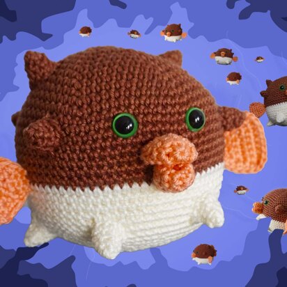 Crochet pattern puffer fish Barbatus