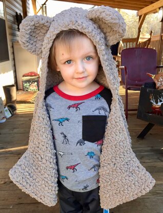 Bear Hooded Scarf