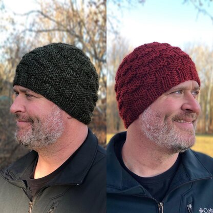 Classic Men's Basket Weave Beanie