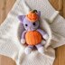 Pumpkin cat in the hat crochet pattern, halloween crochet pattern, US terms