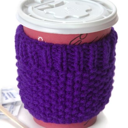 Cup Cozy in Red Heart Super Saver Economy Solids - LW2235