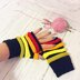 Colourful Ridged Gloves