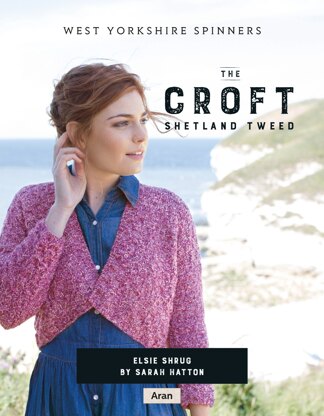 Elsie Shrug in West Yorkshire Spinners The Croft Shetland Tweed - DBP0055 - Downloadable PDF