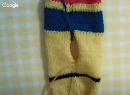 Toy Knitting Patterns -Knitted Minion Superman