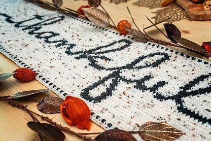 Thankful Table Crochet Runner