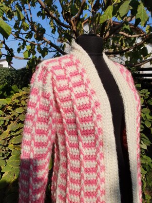 Crochet cozy cardigan for winter