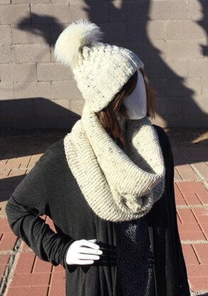 Braided Cable Knit Hat & Scarf set