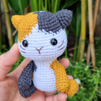 Crochet Calico Kitten, Crochet Calico Cat, Amigurumi Cat Crochet, Crochet Animals, Amigurumi Pattern