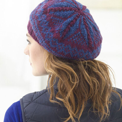 Gretchen's Easy Tam Hat in Lion Brand Heartland - L40074B - knitting pattern