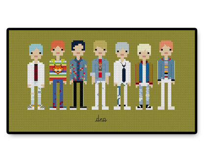 BTS DNA - PDF Cross Stitch Pattern