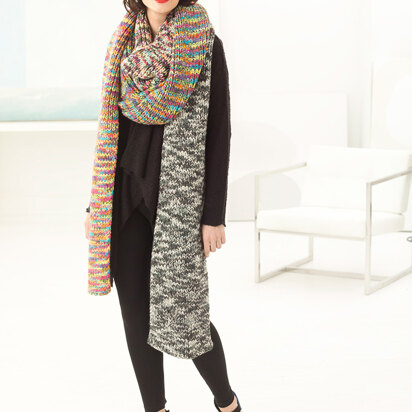 Iris Super Scarf in Lion Brand Color Waves - L60187 - Downloadable PDF