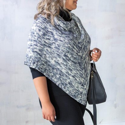 Hidden Shadows Poncho - knitting pattern