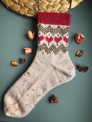 Cute Hearts Socks