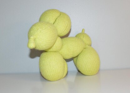 Pattern - Knit Balloon-Dog Wool Felt Toy (5" mini, 7" small, 11" large)