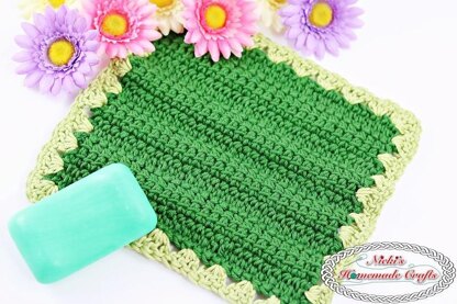 Linked Crochet Washcloth