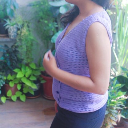 The purple wrap top