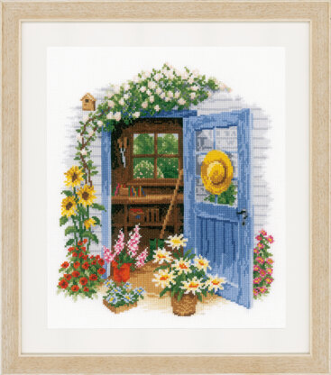 Vervaco Counted Cross Stitch Kit - My Garden Shed (Aida) - 28cm x 32cm