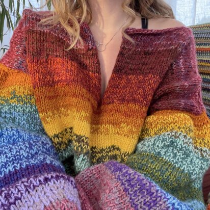 Rainbow Folk Sweater