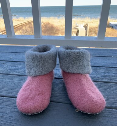 Felted slippers