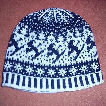 Ski beanie - knitting pattern