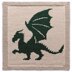 Dragon Knitting Pattern Bundle, 4 Mythical Squares