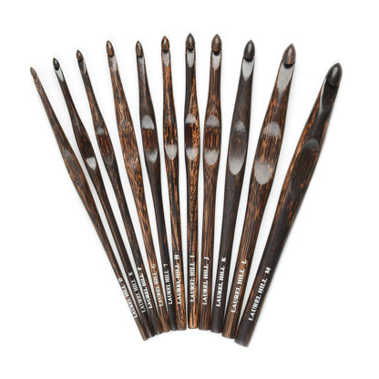 Forest Palm Crochet Hook Set: Laurel Hill Exotic Wood Fiber Arts Tools