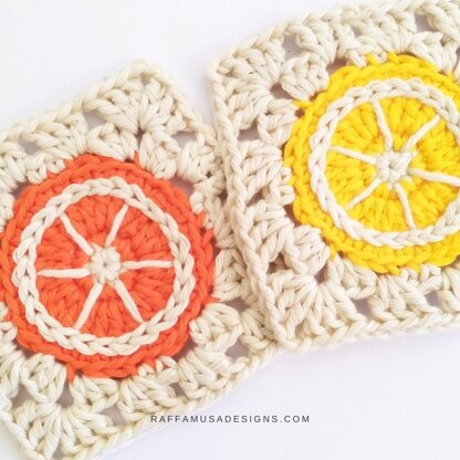 Citrus Fruits Granny Square