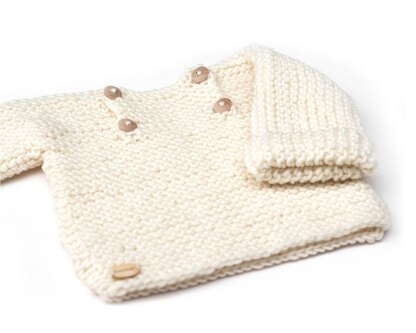 Size 6-12 months - Natural Baby Sweater