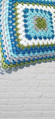 Granny Square Crochet Cushion Cover