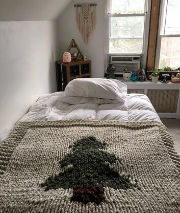 Pine Barrens Afghan | Pine Tree Blanket