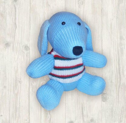 Dog Knitting Pattern, Knitted Dog