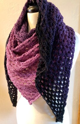 Heartland Crochet Triangle Shawl