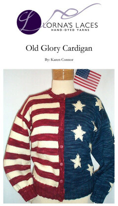 Old Glory Cardigan in Lorna's Laces Shepherd Worsted