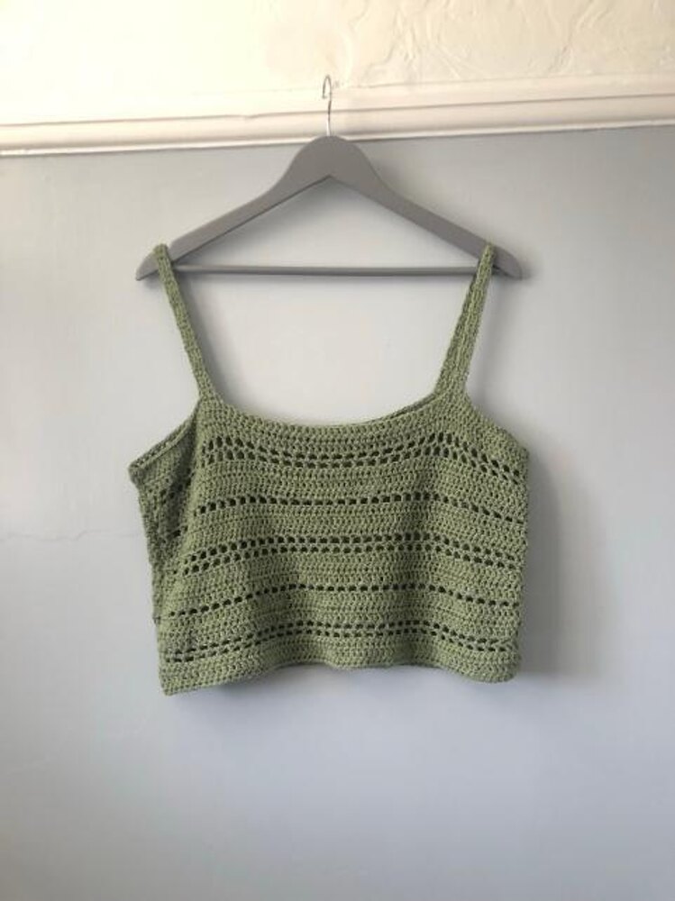 Crop Top Pattern Knitting Top Pattern Crochet Crop Top Pattern