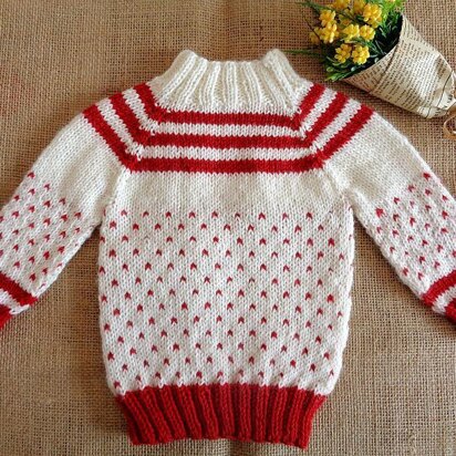 Candy Baby Sweater - knitting pattern