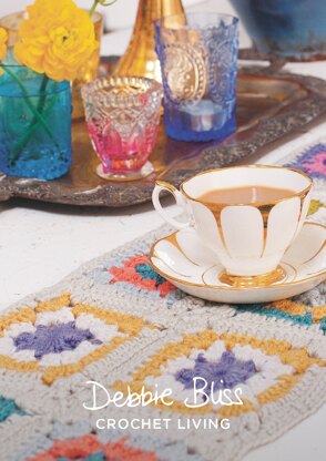 "Table Runner" - Table runner Crochet Pattern For Home in Debbie Bliss Cashmerino Aran - DBS058